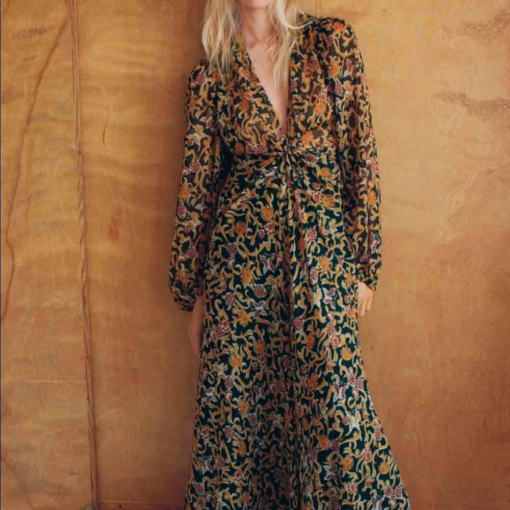 Zara Long Patterned Dress